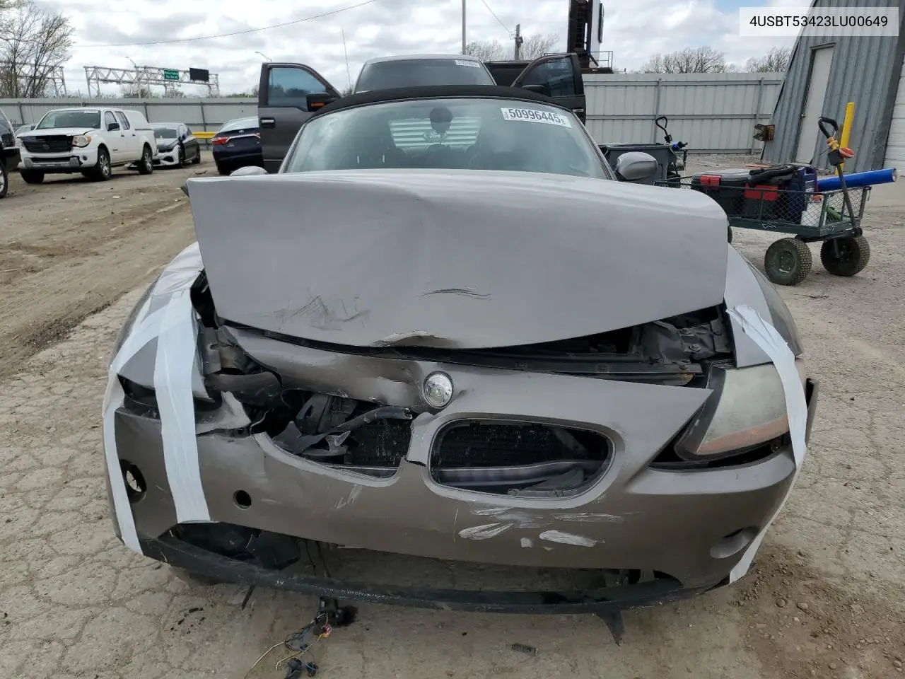 2003 BMW Z4 3.0 VIN: 4USBT53423LU00649 Lot: 50996445