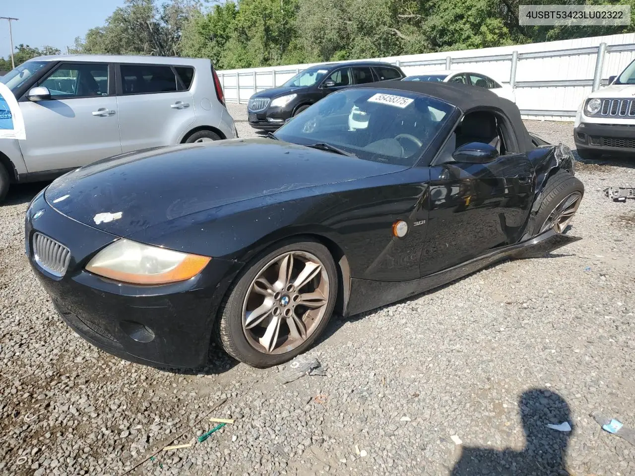 2003 BMW Z4 3.0 VIN: 4USBT53423LU02322 Lot: 55458375