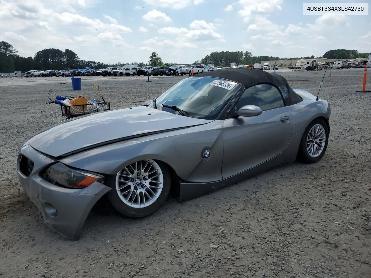 2003 BMW Z4 2.5 VIN: 4USBT334X3LS42730 Lot: 55866785