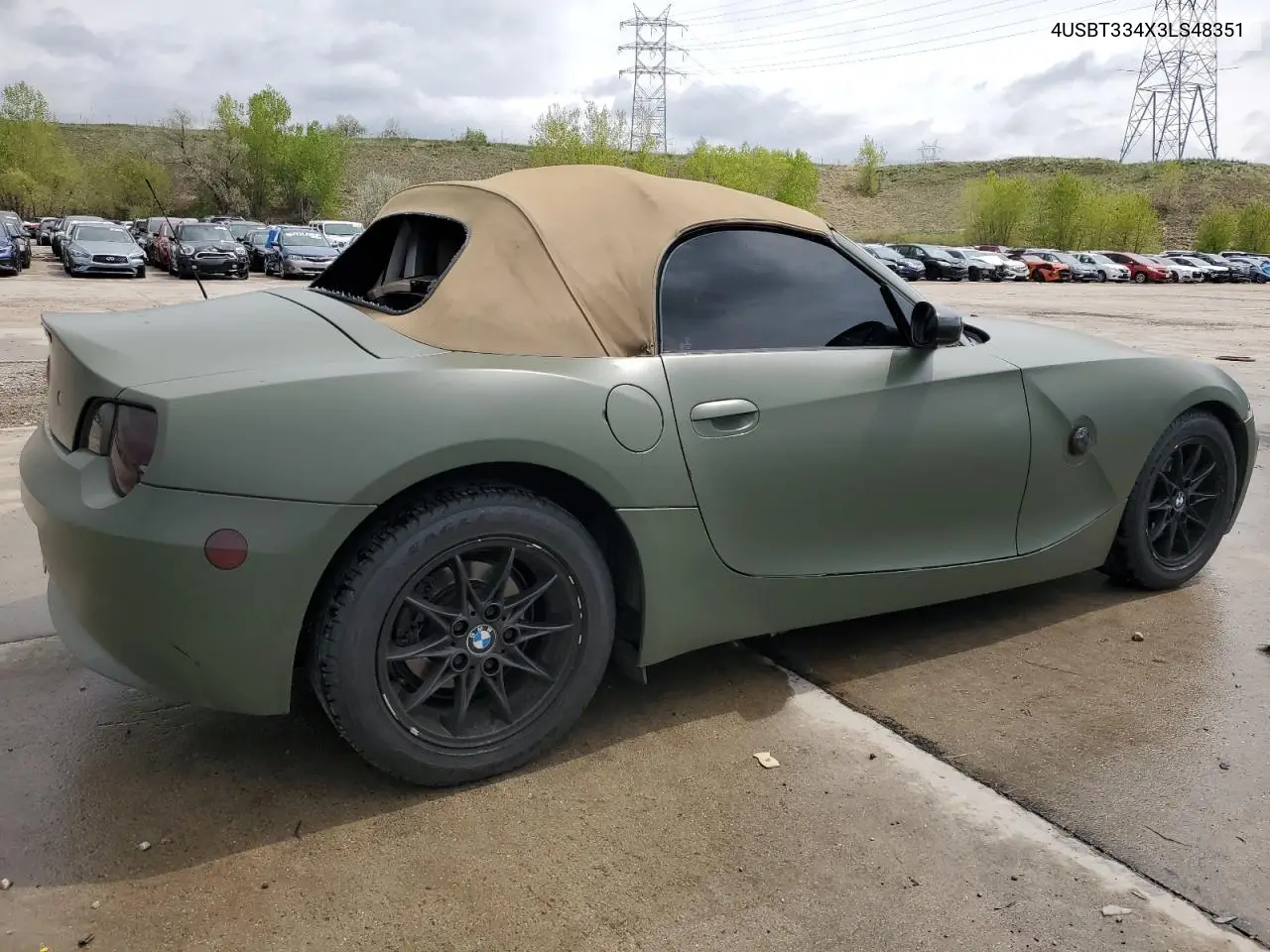 2003 BMW Z4 2.5 VIN: 4USBT334X3LS48351 Lot: 56222935
