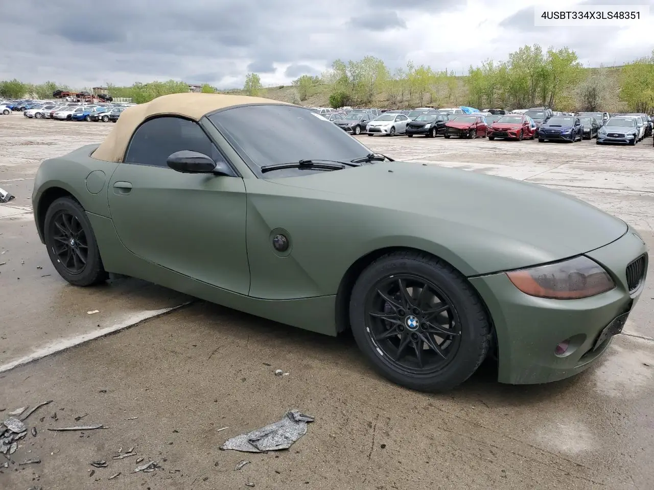 2003 BMW Z4 2.5 VIN: 4USBT334X3LS48351 Lot: 56222935