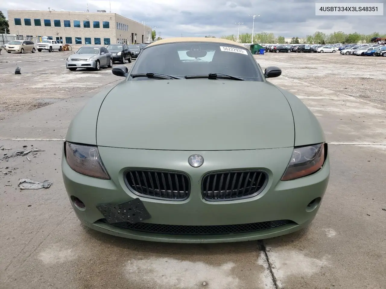 2003 BMW Z4 2.5 VIN: 4USBT334X3LS48351 Lot: 56222935