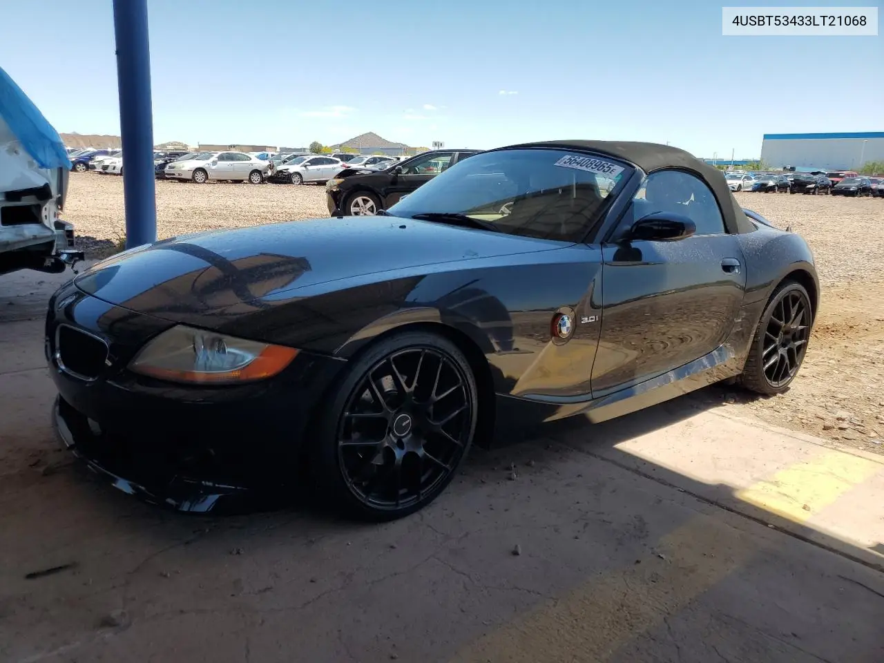 2003 BMW Z4 3.0 VIN: 4USBT53433LT21068 Lot: 56408965