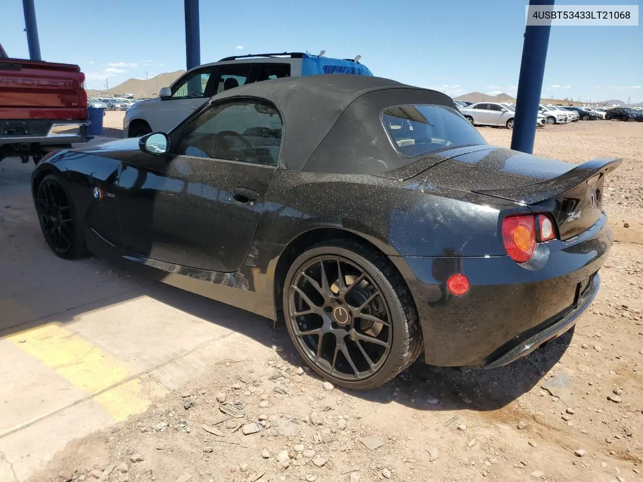 2003 BMW Z4 3.0 VIN: 4USBT53433LT21068 Lot: 56408965