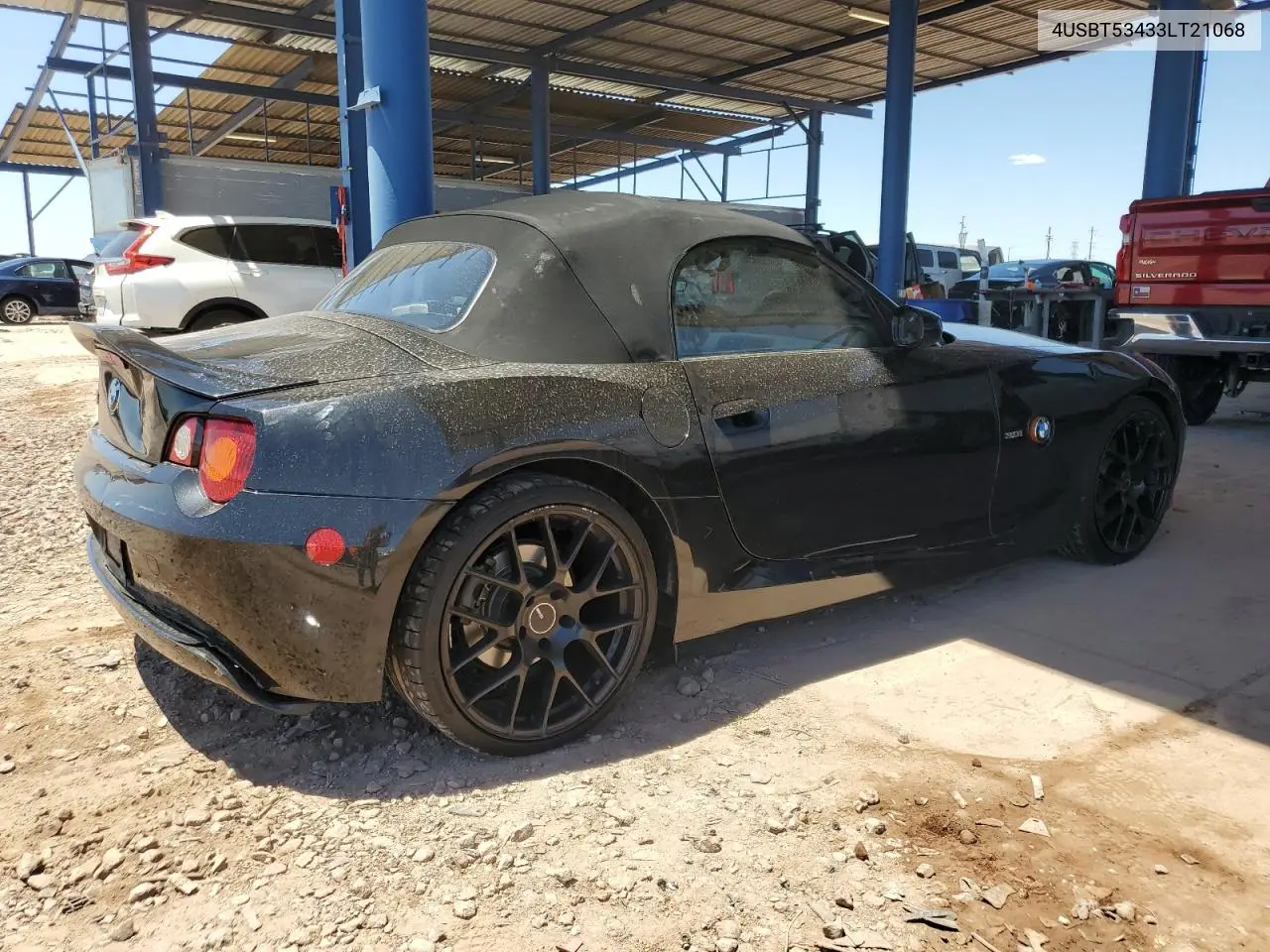 2003 BMW Z4 3.0 VIN: 4USBT53433LT21068 Lot: 56408965