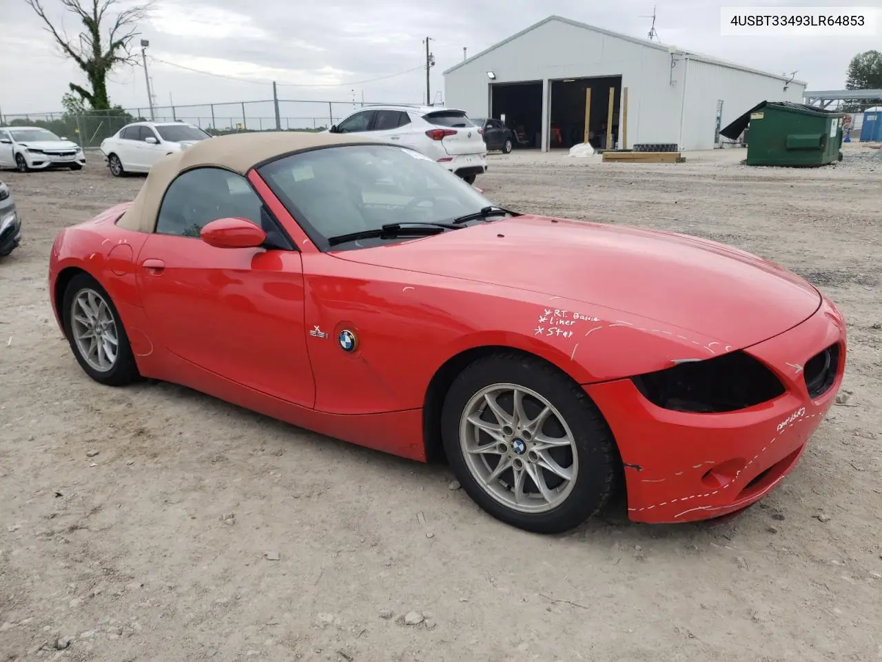 2003 BMW Z4 2.5 VIN: 4USBT33493LR64853 Lot: 57787435