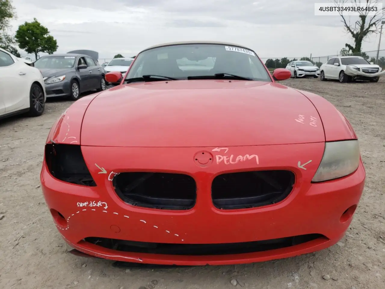 2003 BMW Z4 2.5 VIN: 4USBT33493LR64853 Lot: 57787435