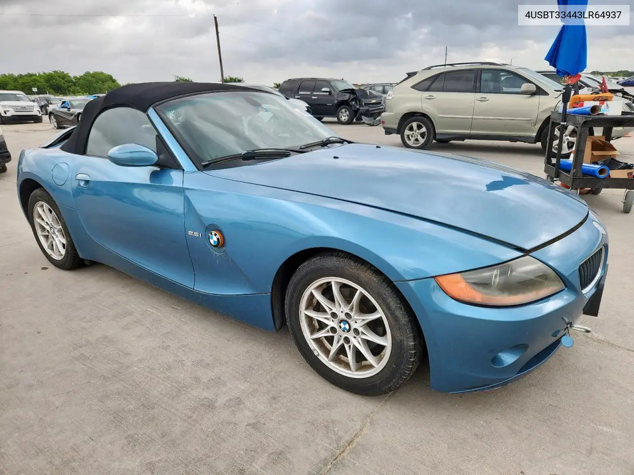 2003 BMW Z4 2.5 VIN: 4USBT33443LR64937 Lot: 60990285