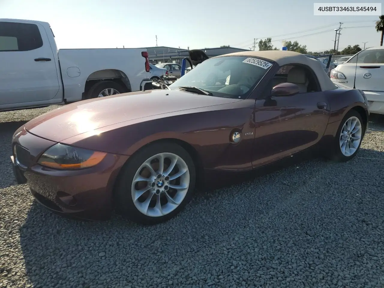 2003 BMW Z4 2.5 VIN: 4USBT33463LS45494 Lot: 62529525