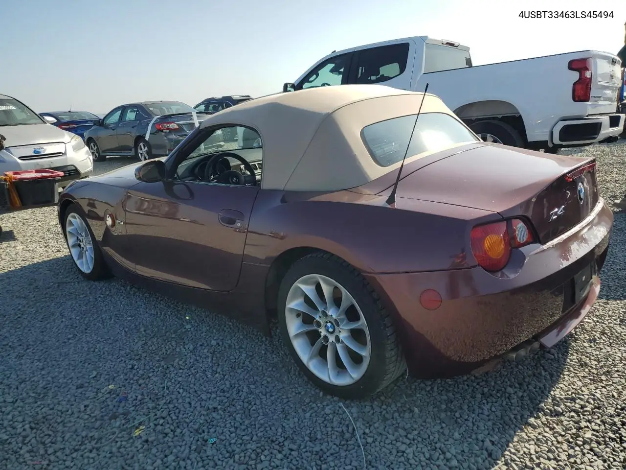 2003 BMW Z4 2.5 VIN: 4USBT33463LS45494 Lot: 62529525