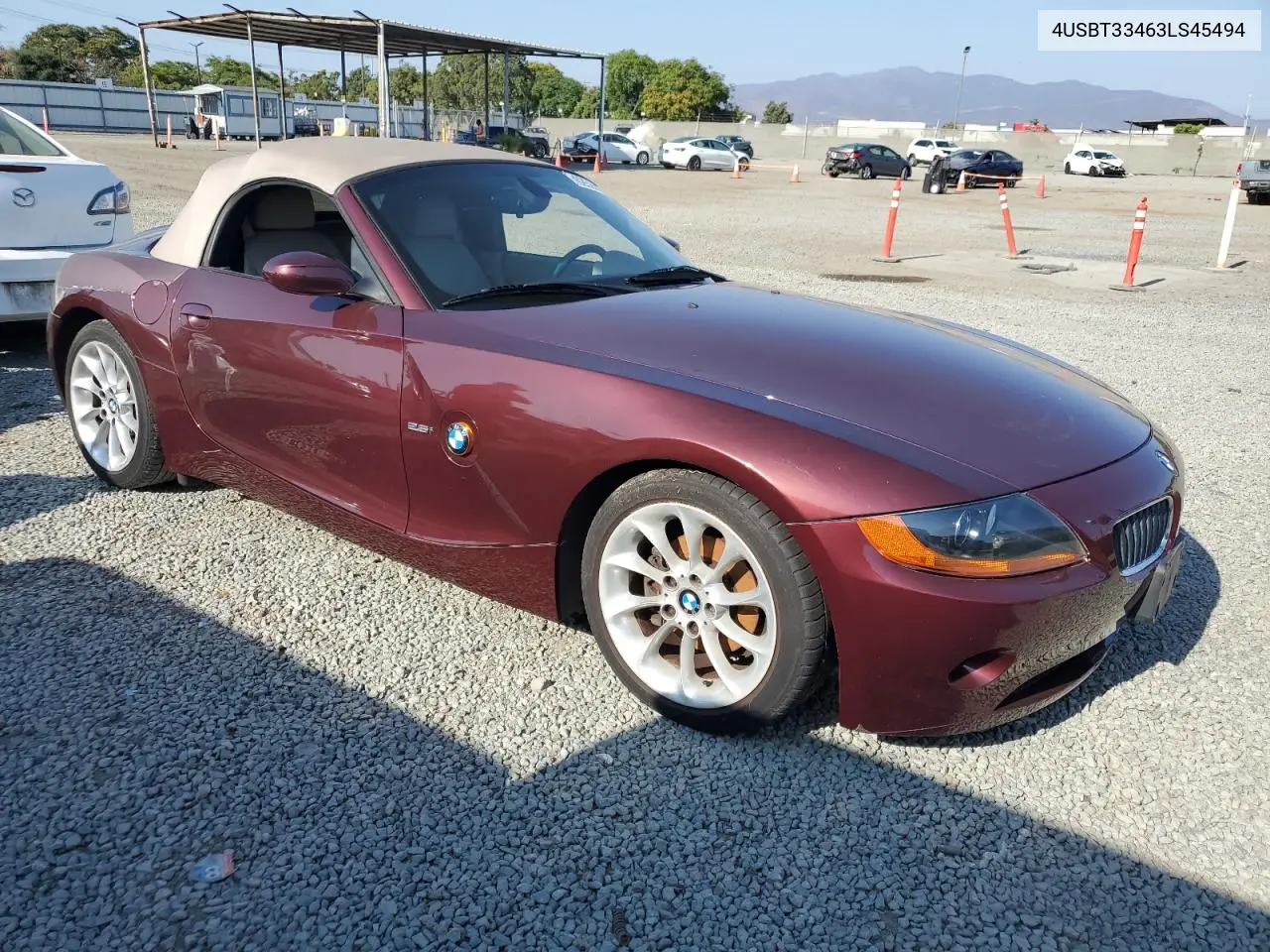 2003 BMW Z4 2.5 VIN: 4USBT33463LS45494 Lot: 62529525