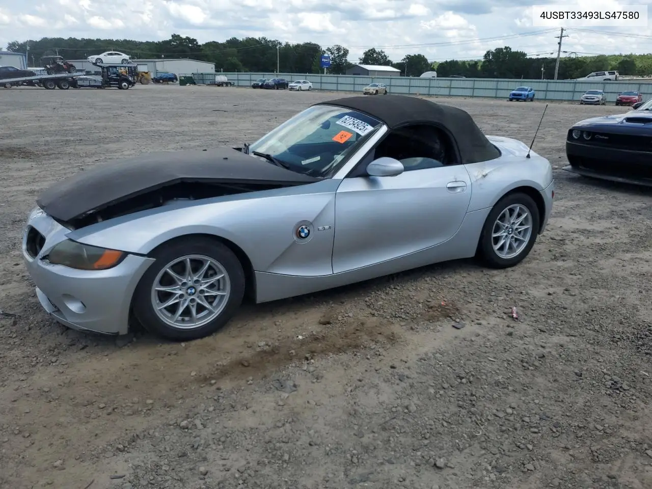 2003 BMW Z4 2.5 VIN: 4USBT33493LS47580 Lot: 62754925
