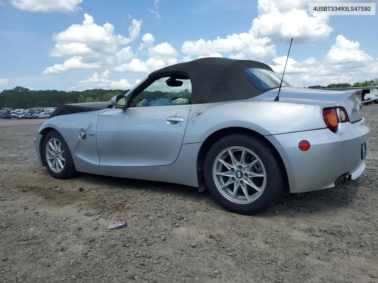 2003 BMW Z4 2.5 VIN: 4USBT33493LS47580 Lot: 62754925