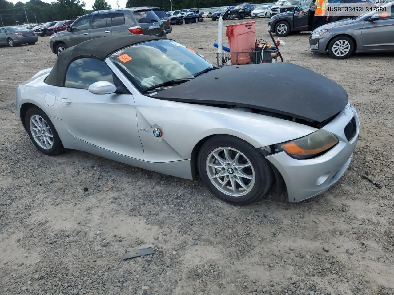 2003 BMW Z4 2.5 VIN: 4USBT33493LS47580 Lot: 62754925