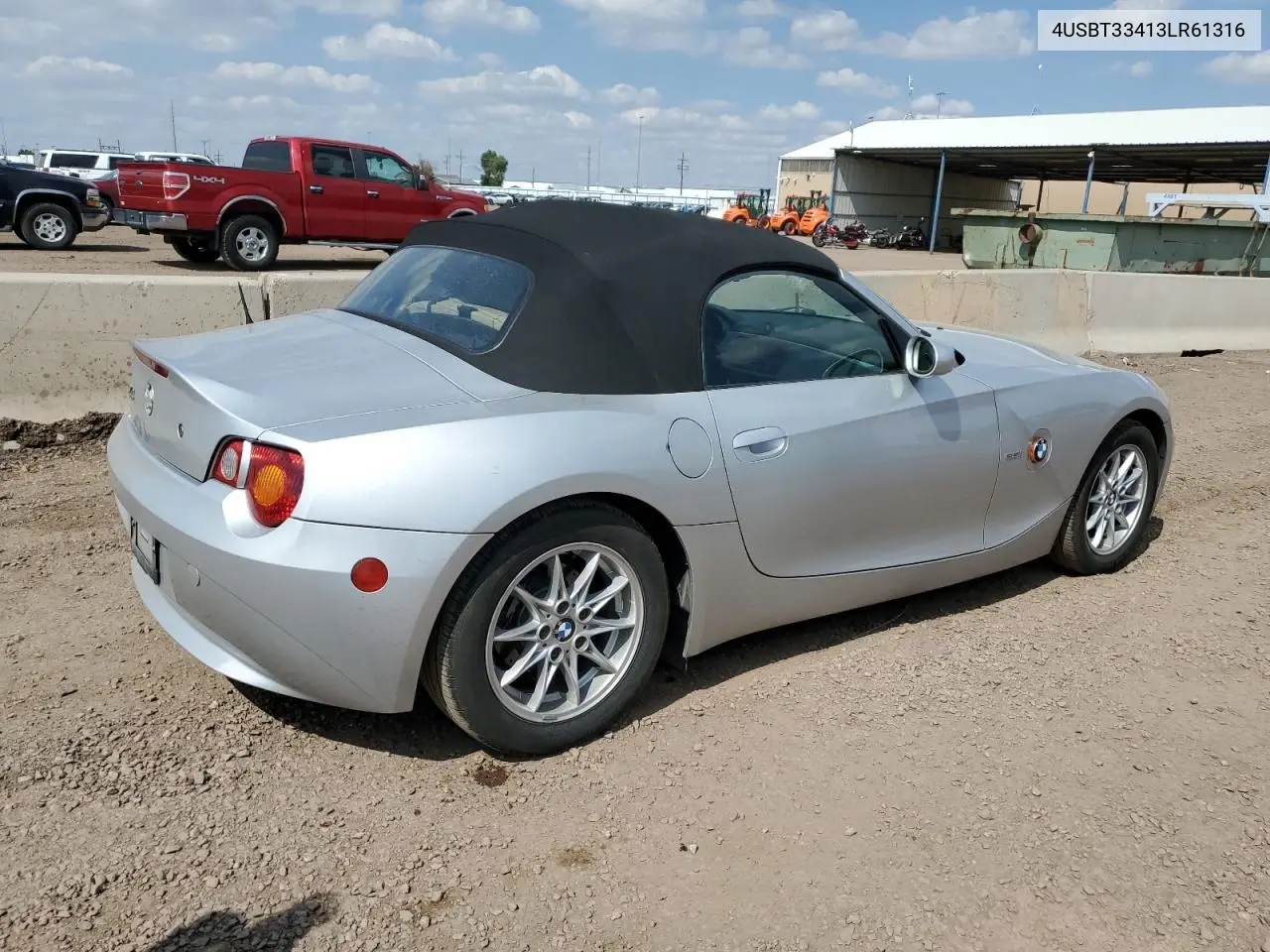 2003 BMW Z4 2.5 VIN: 4USBT33413LR61316 Lot: 62817585