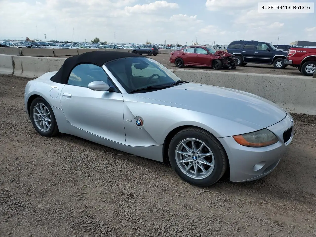 2003 BMW Z4 2.5 VIN: 4USBT33413LR61316 Lot: 62817585