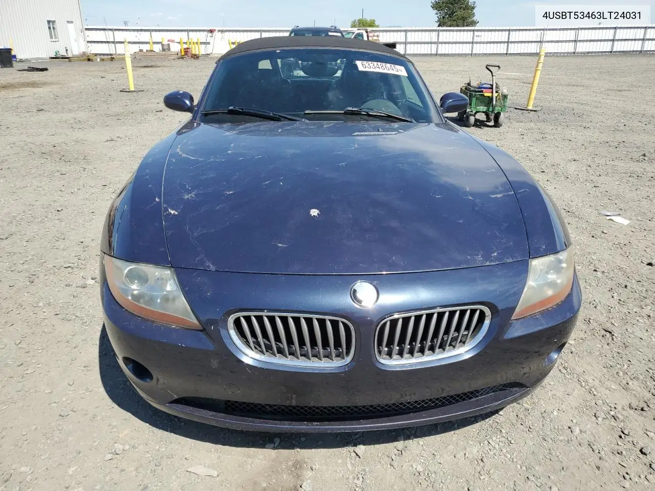2003 BMW Z4 3.0 VIN: 4USBT53463LT24031 Lot: 63348645