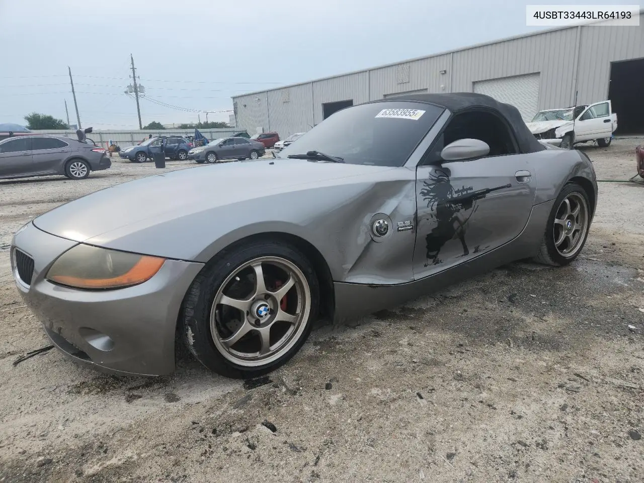 2003 BMW Z4 2.5 VIN: 4USBT33443LR64193 Lot: 63583955