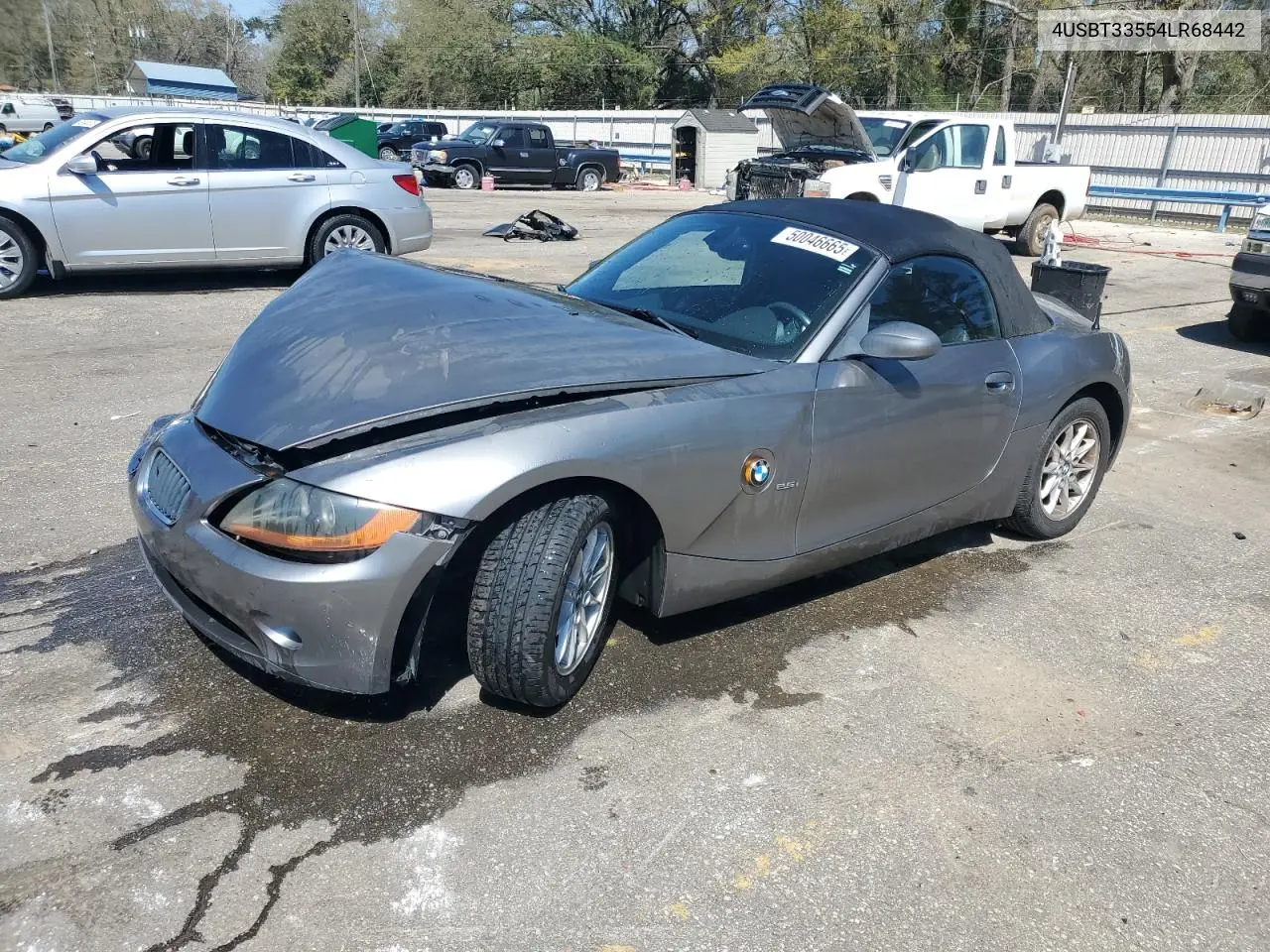 2004 BMW Z4 2.5 VIN: 4USBT33554LR68442 Lot: 50046665