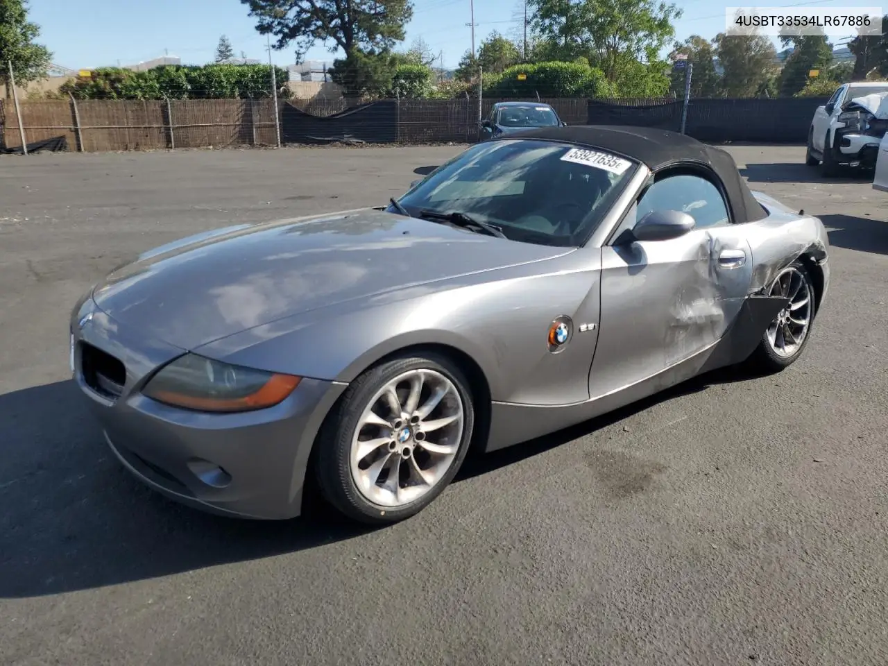 2004 BMW Z4 2.5 VIN: 4USBT33534LR67886 Lot: 53921635