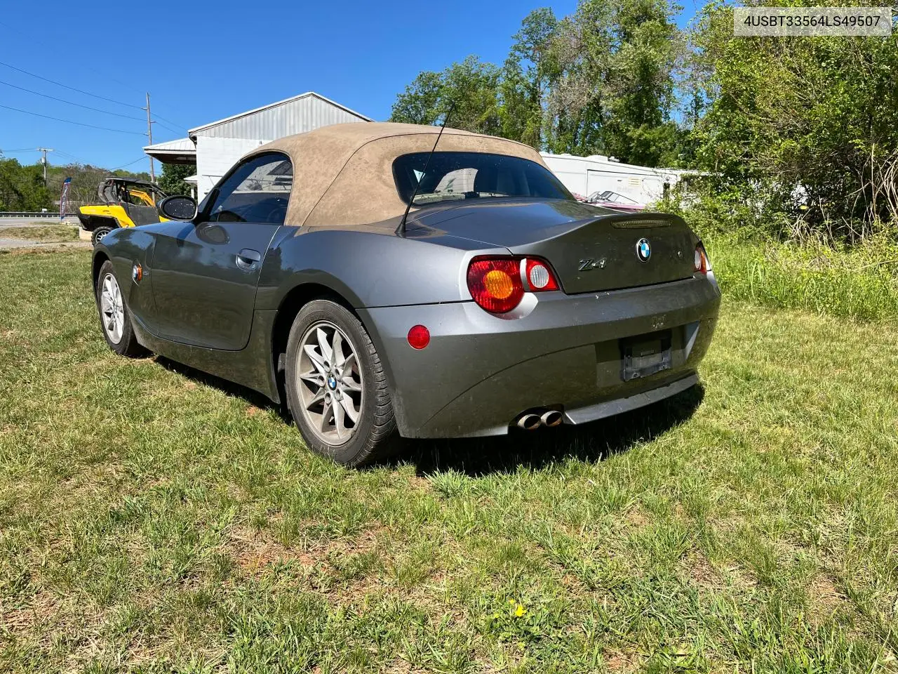 2004 BMW Z4 2.5 VIN: 4USBT33564LS49507 Lot: 55210345