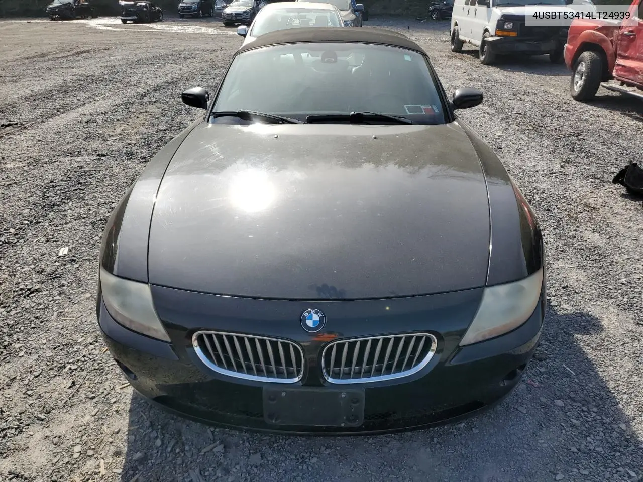2004 BMW Z4 3.0 VIN: 4USBT53414LT24939 Lot: 56138965