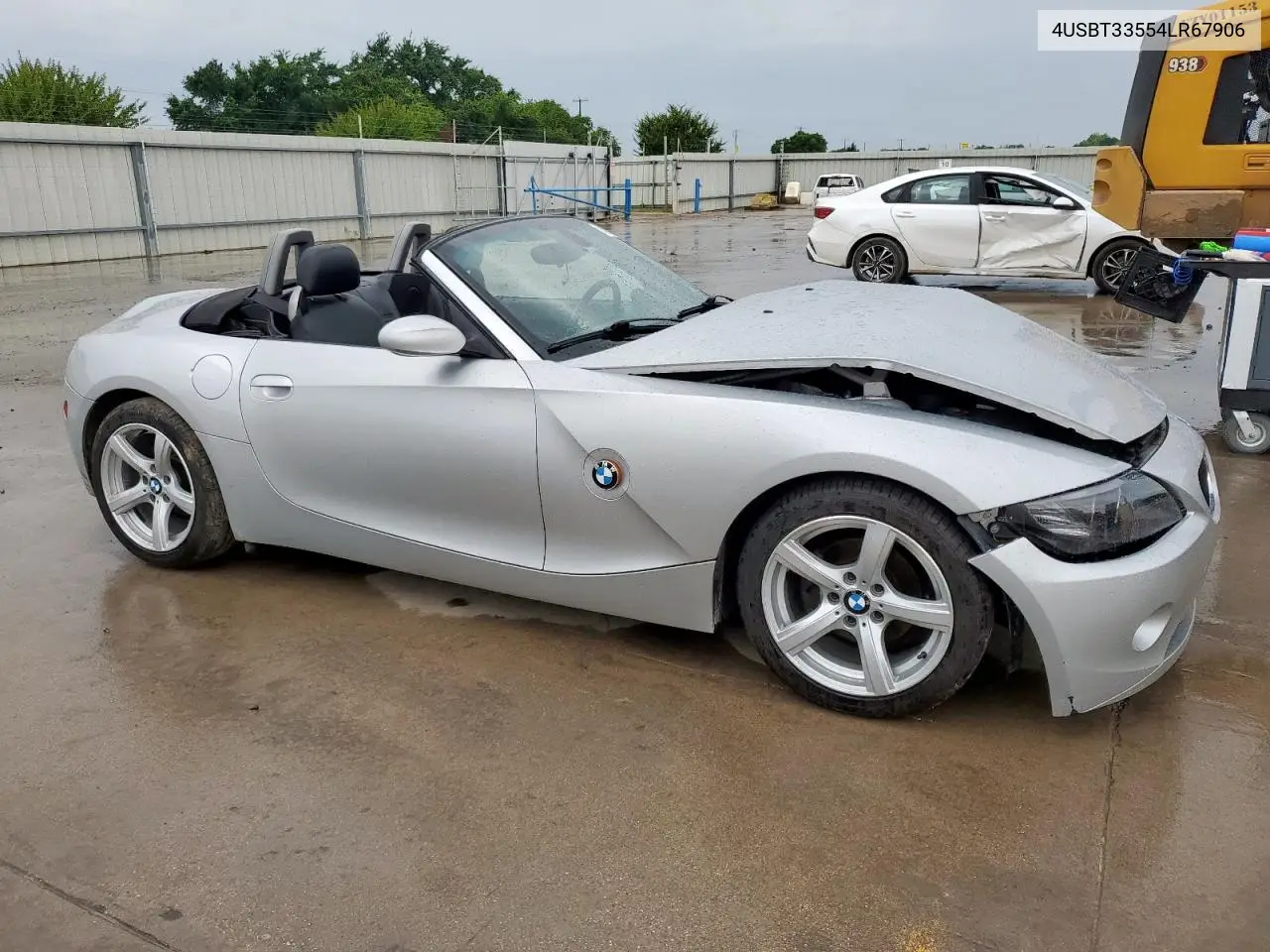 2004 BMW Z4 2.5 VIN: 4USBT33554LR67906 Lot: 60271255
