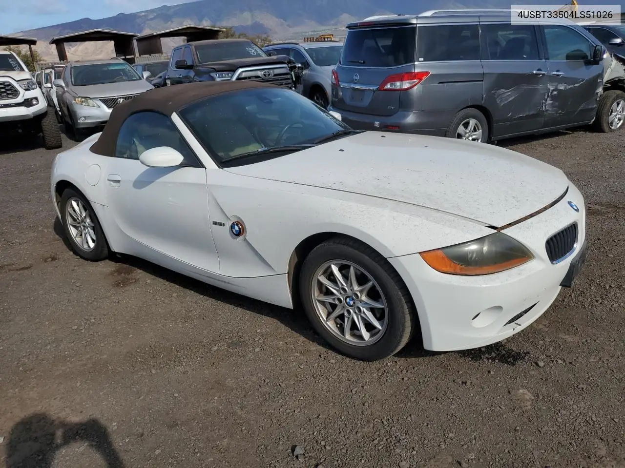 2004 BMW Z4 2.5 VIN: 4USBT33504LS51026 Lot: 63665345