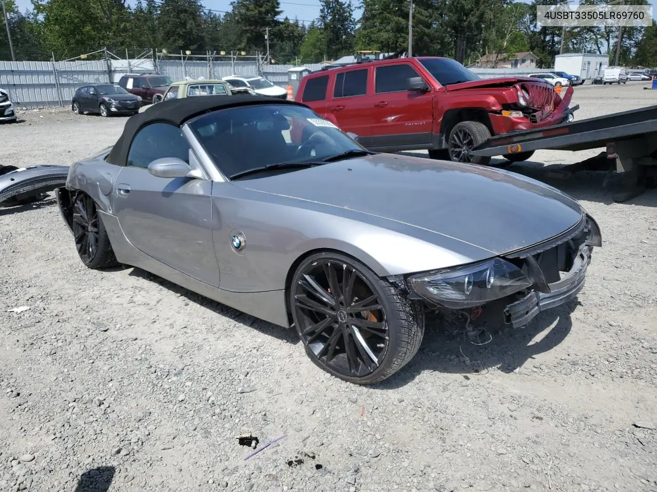 2005 BMW Z4 2.5 VIN: 4USBT33505LR69760 Lot: 55508565