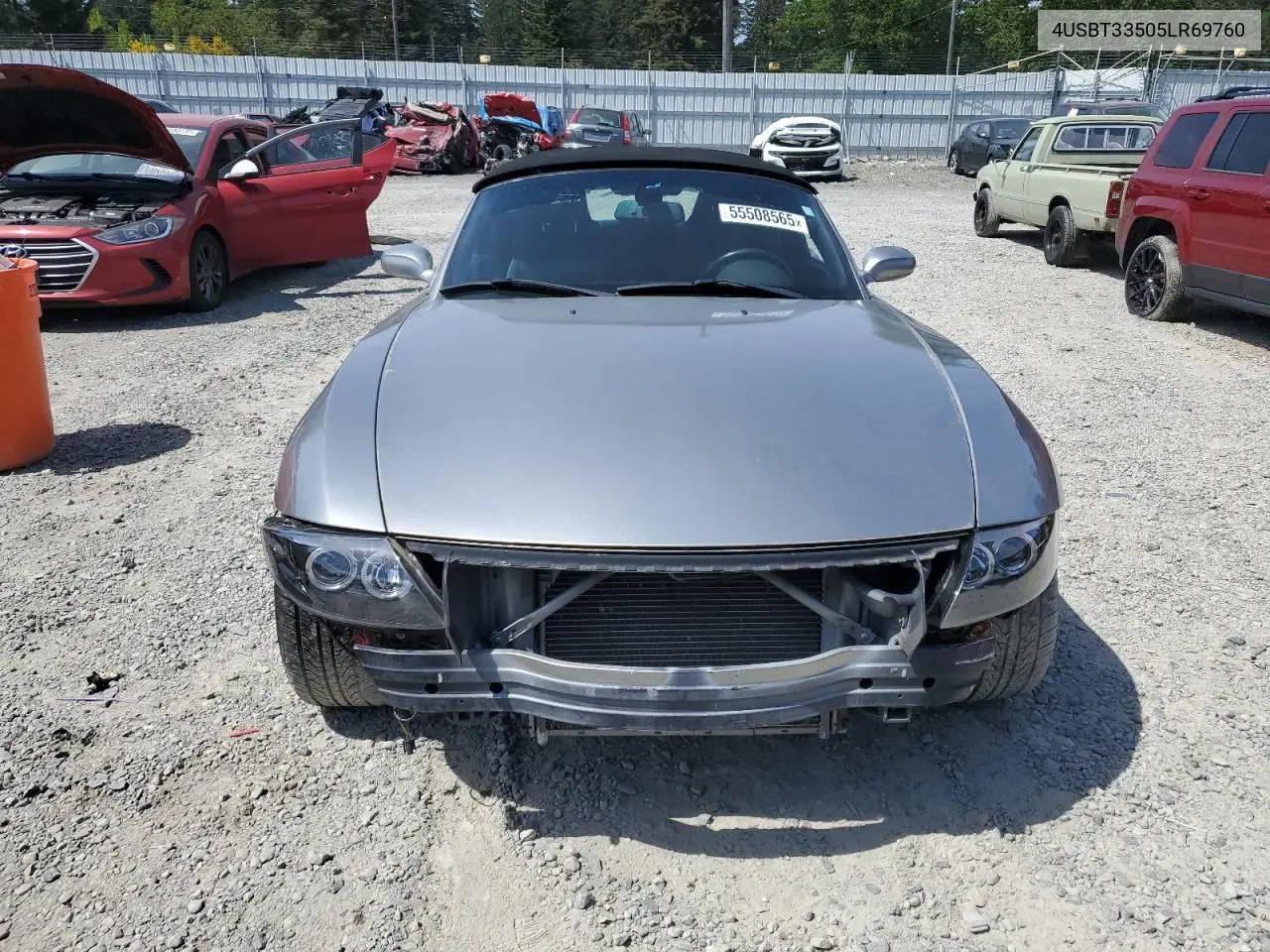 2005 BMW Z4 2.5 VIN: 4USBT33505LR69760 Lot: 55508565