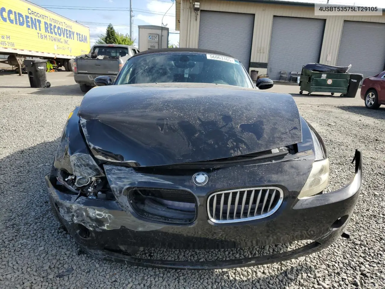 2005 BMW Z4 3.0 VIN: 4USBT53575LT29105 Lot: 56063165