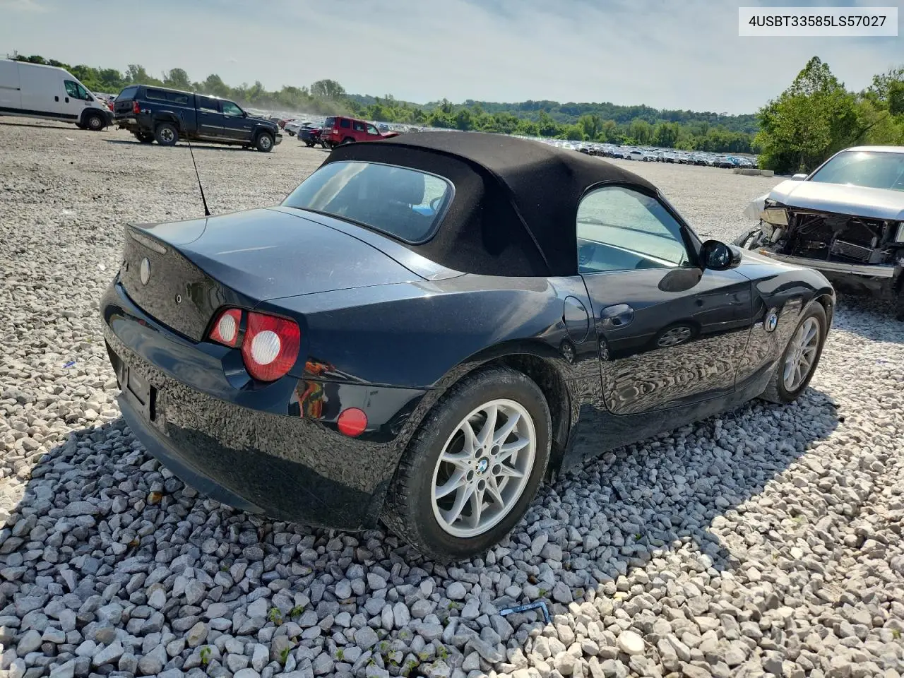 2005 BMW Z4 2.5 VIN: 4USBT33585LS57027 Lot: 62879745