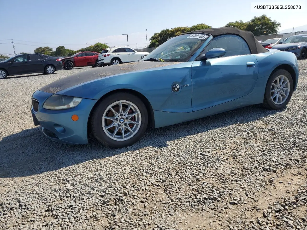 2005 BMW Z4 2.5 VIN: 4USBT33585LS58078 Lot: 63306705