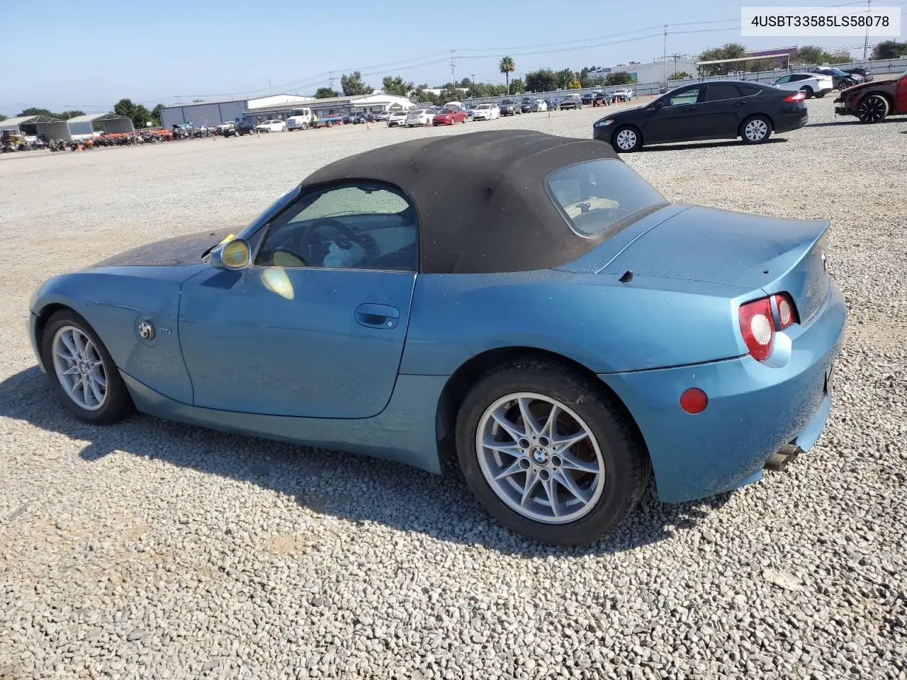 2005 BMW Z4 2.5 VIN: 4USBT33585LS58078 Lot: 63306705