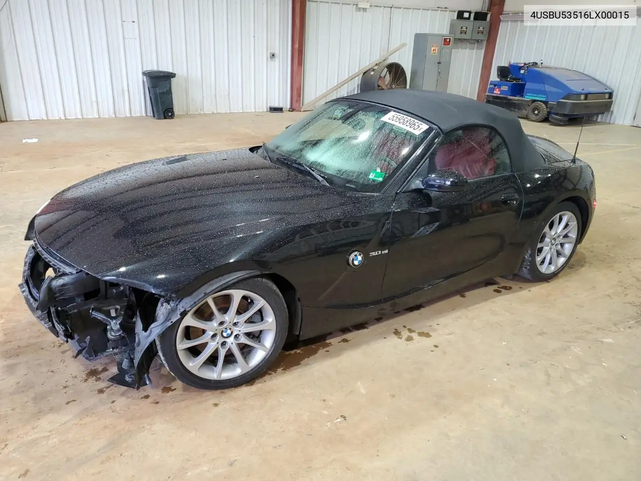 2006 BMW Z4 3.0Si VIN: 4USBU53516LX00015 Lot: 55958965
