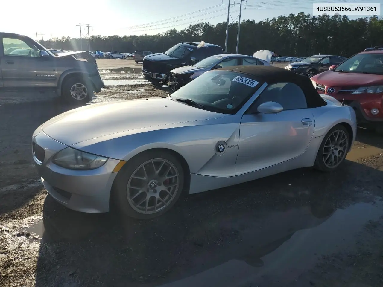 2006 BMW Z4 3.0Si VIN: 4USBU53566LW91361 Lot: 56066365
