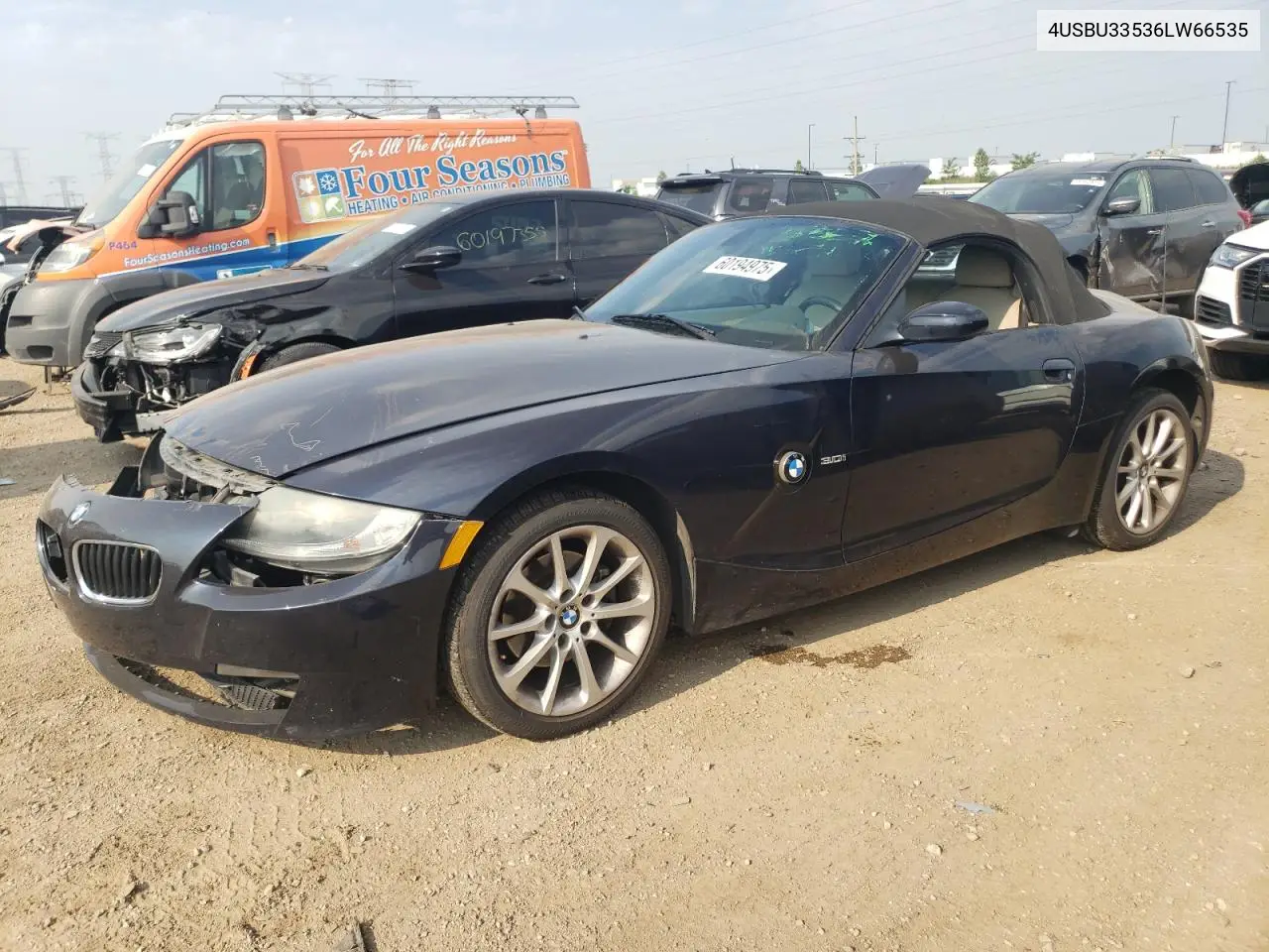 2006 BMW Z4 3.0 VIN: 4USBU33536LW66535 Lot: 60194975
