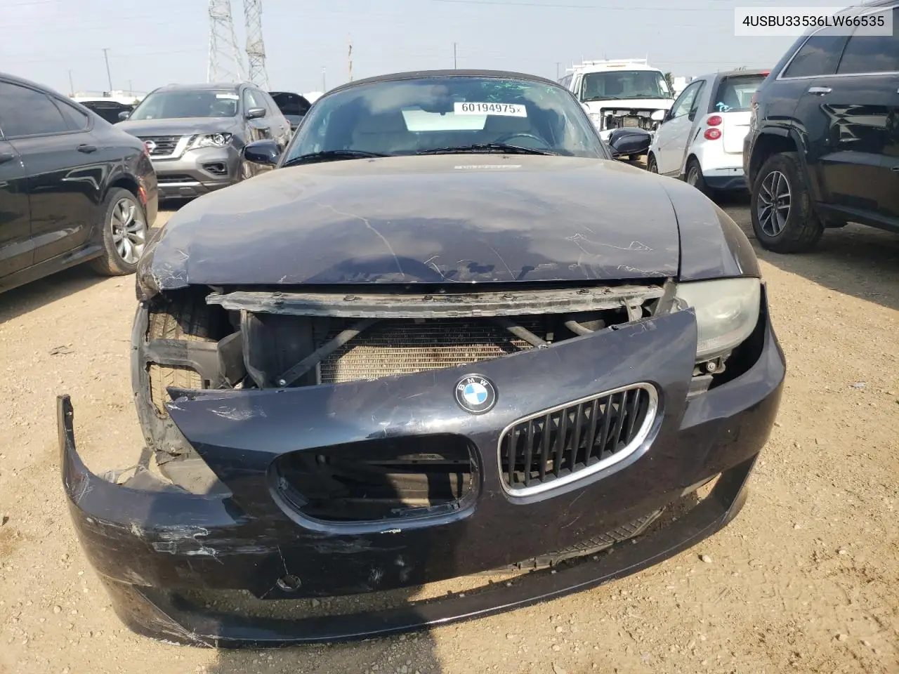 2006 BMW Z4 3.0 VIN: 4USBU33536LW66535 Lot: 60194975