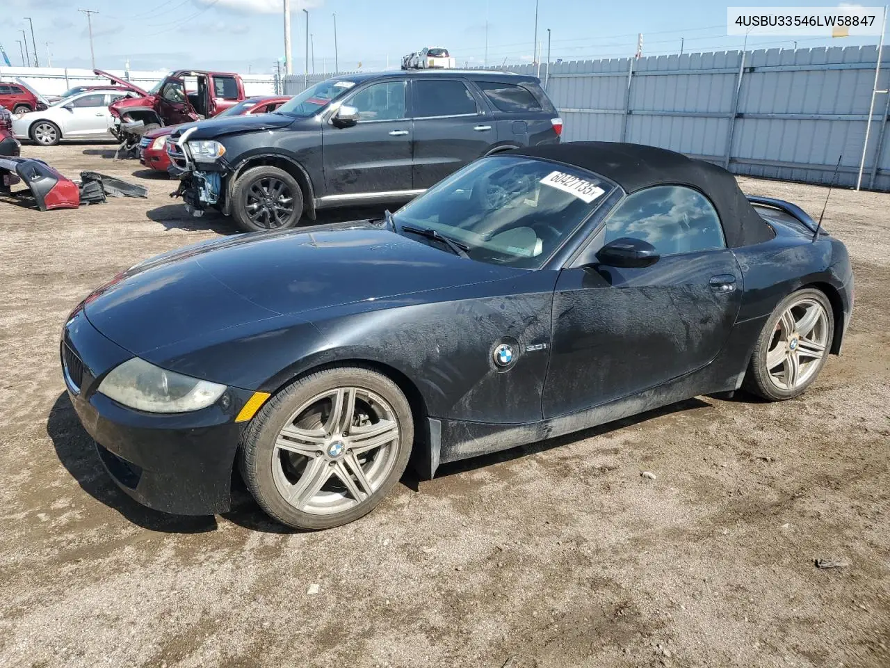 2006 BMW Z4 3.0 VIN: 4USBU33546LW58847 Lot: 60427135