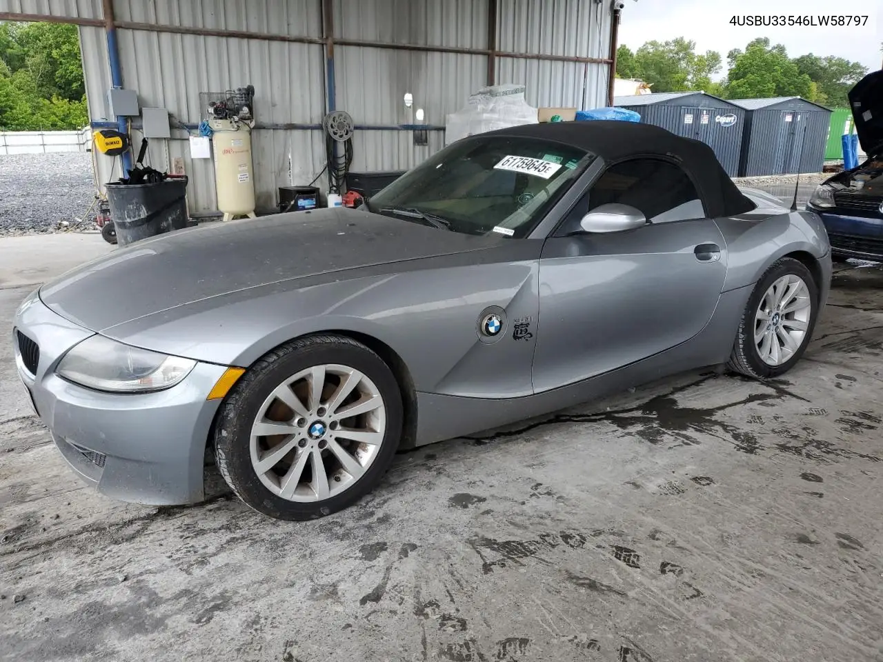 2006 BMW Z4 3.0 VIN: 4USBU33546LW58797 Lot: 61759645