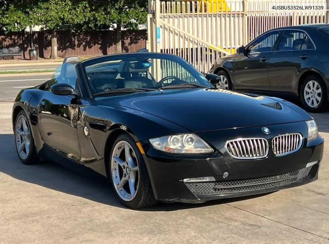 2006 BMW Z4 3.0Si VIN: 4USBU53526LW91339 Lot: 61786312