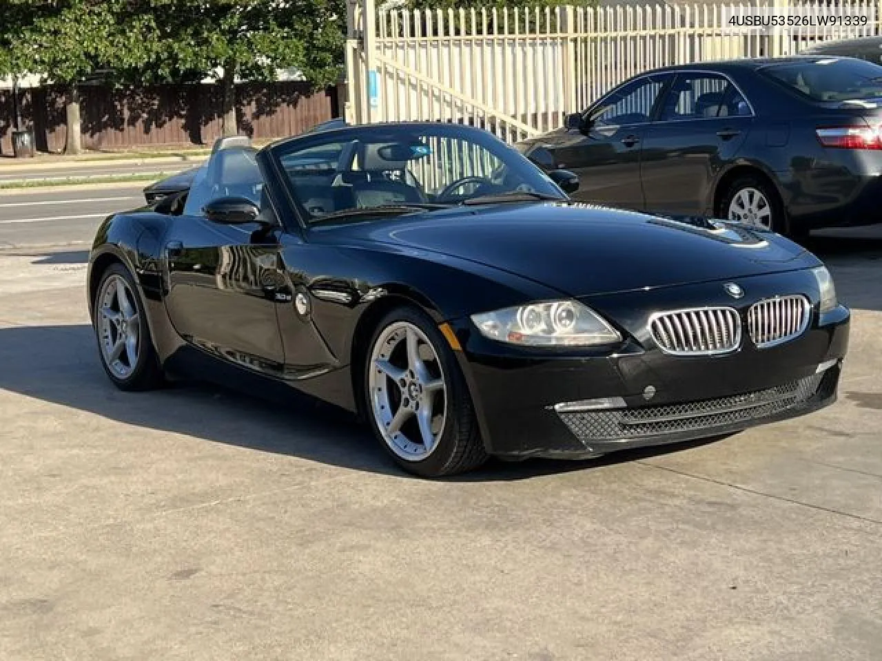 2006 BMW Z4 3.0Si VIN: 4USBU53526LW91339 Lot: 61786312