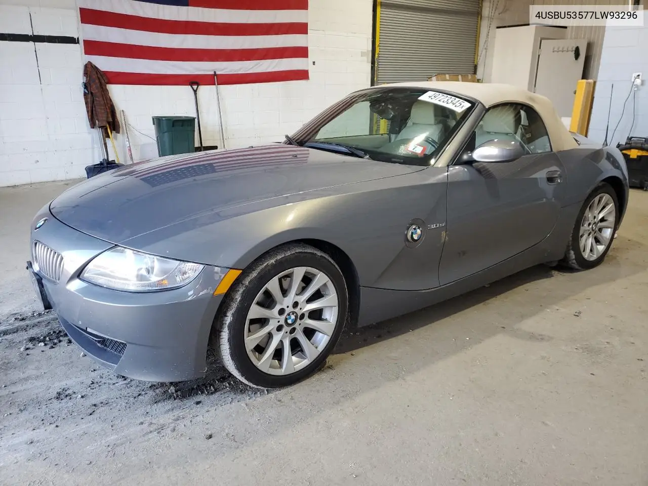 2007 BMW Z4 3.0Si VIN: 4USBU53577LW93296 Lot: 49723345