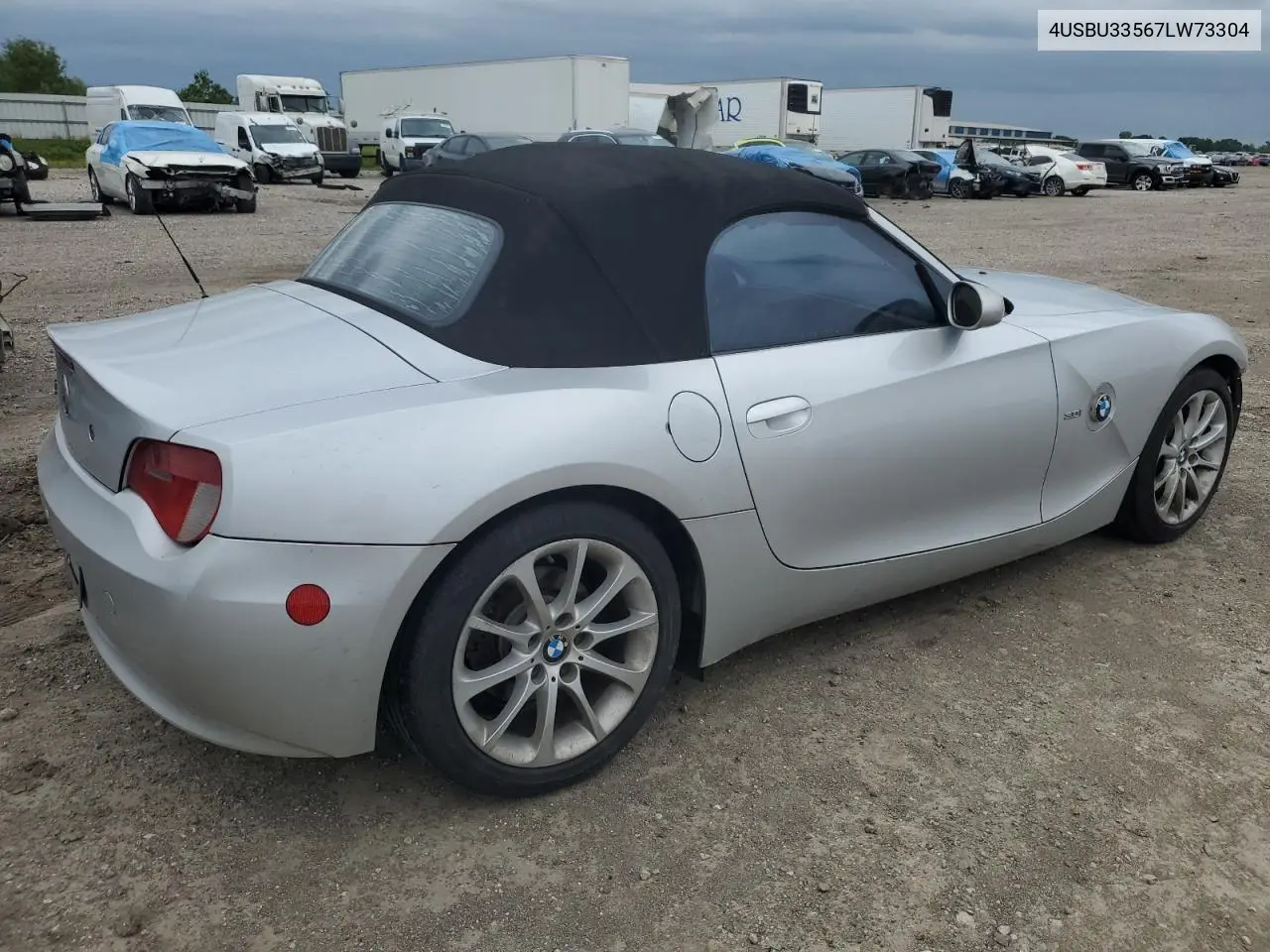 2007 BMW Z4 3.0 VIN: 4USBU33567LW73304 Lot: 52391705