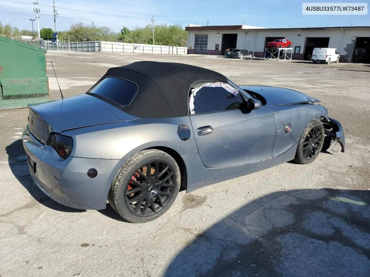 2007 BMW Z4 3.0 VIN: 4USBU33577LW73487 Lot: 54778025