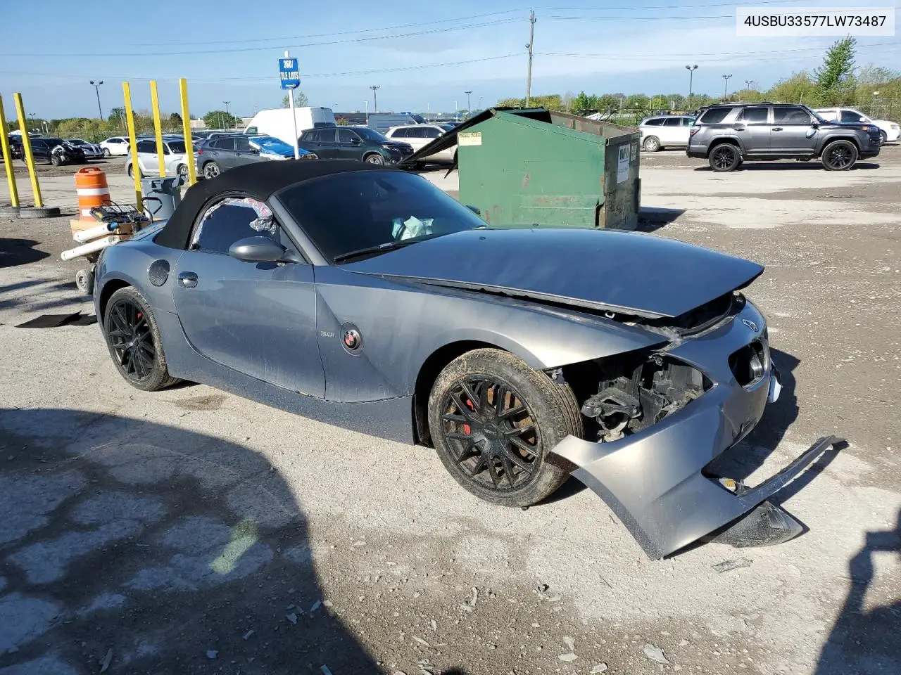 2007 BMW Z4 3.0 VIN: 4USBU33577LW73487 Lot: 54778025