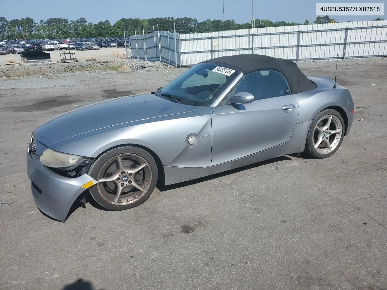 2007 BMW Z4 3.0Si VIN: 4USBU53577LX02515 Lot: 54835125