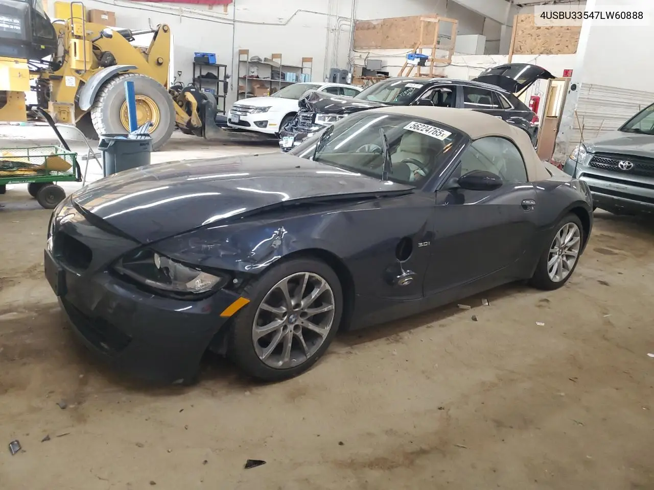 2007 BMW Z4 3.0 VIN: 4USBU33547LW60888 Lot: 56224765