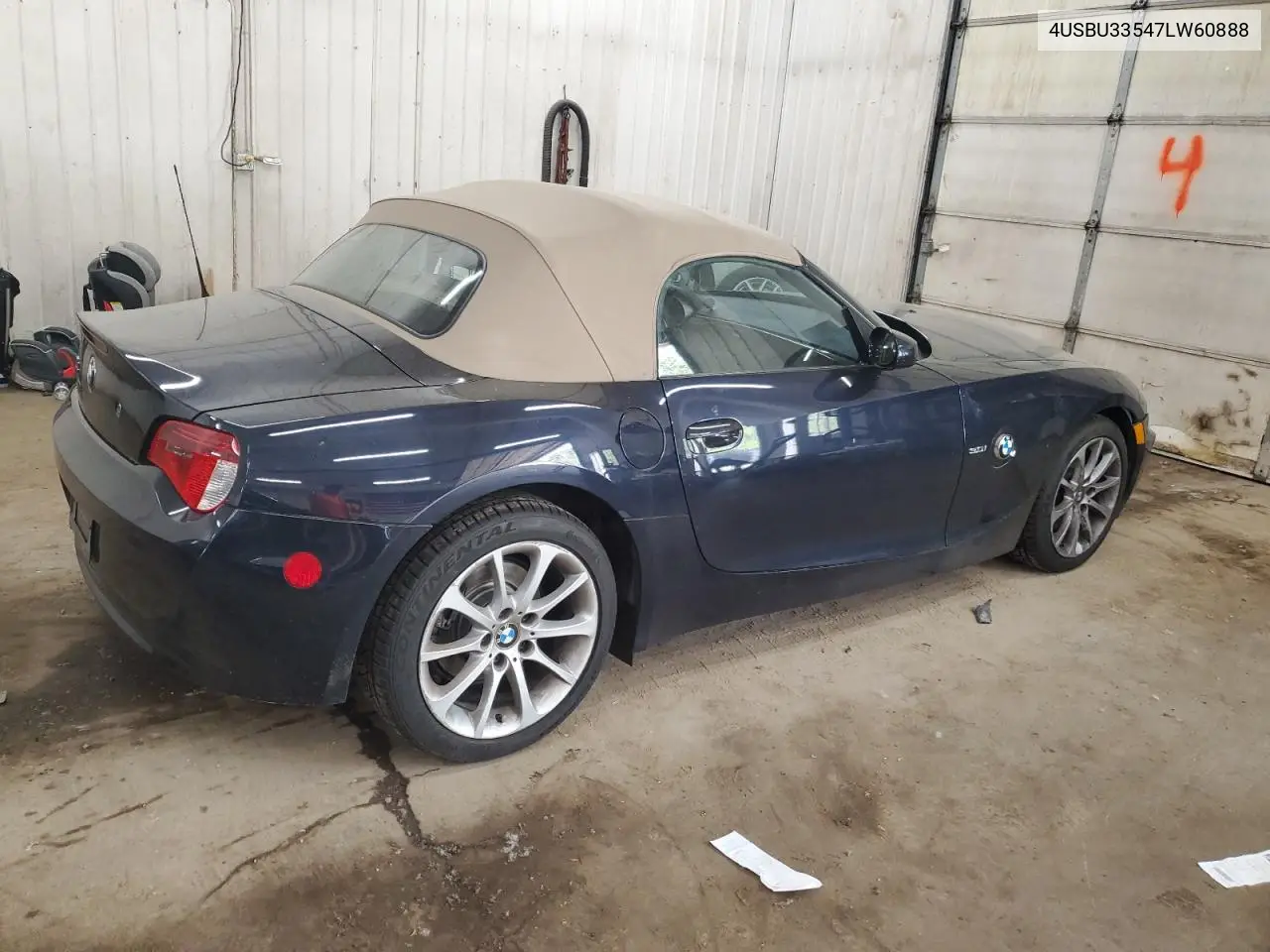 2007 BMW Z4 3.0 VIN: 4USBU33547LW60888 Lot: 56224765