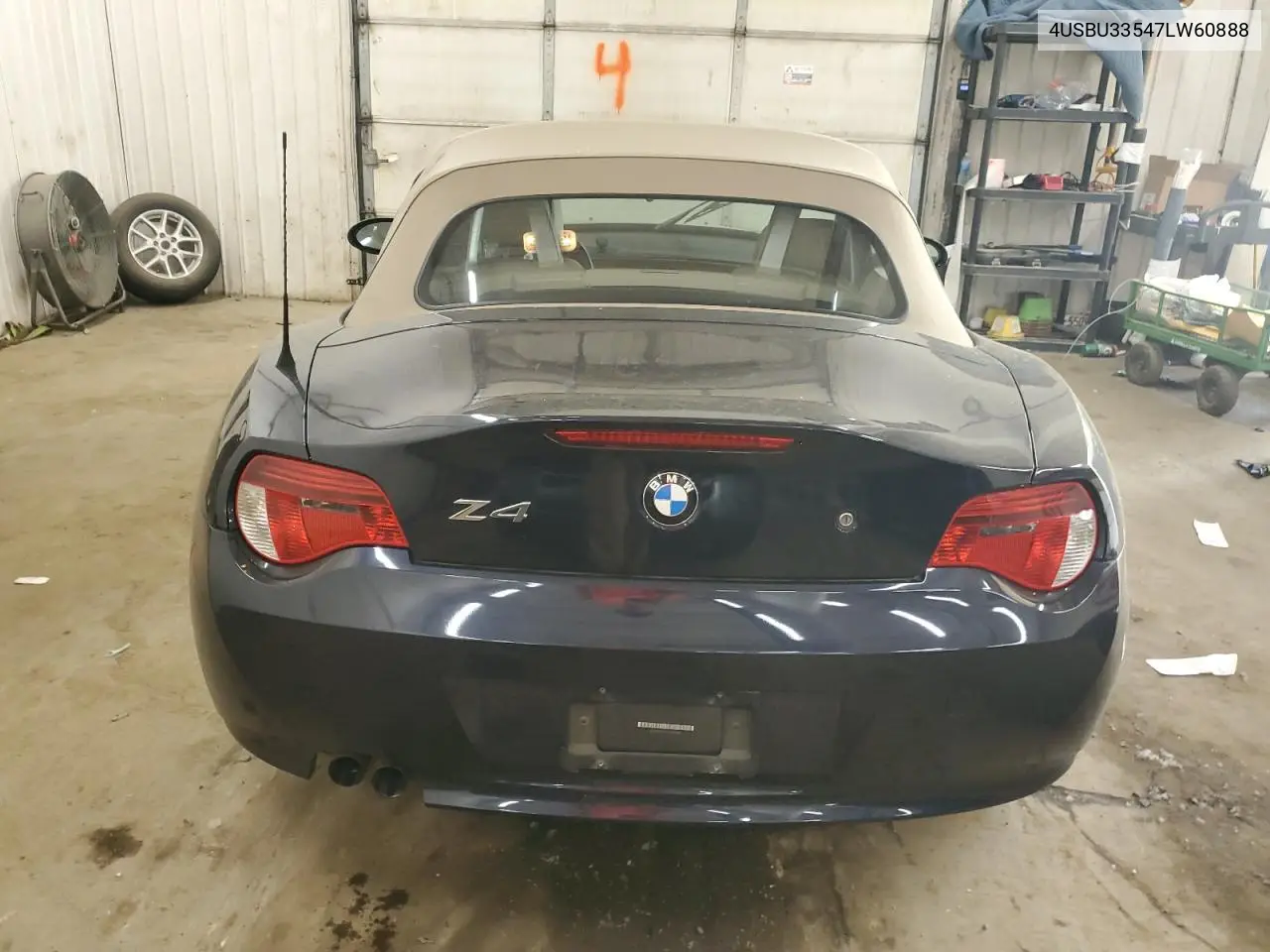 2007 BMW Z4 3.0 VIN: 4USBU33547LW60888 Lot: 56224765